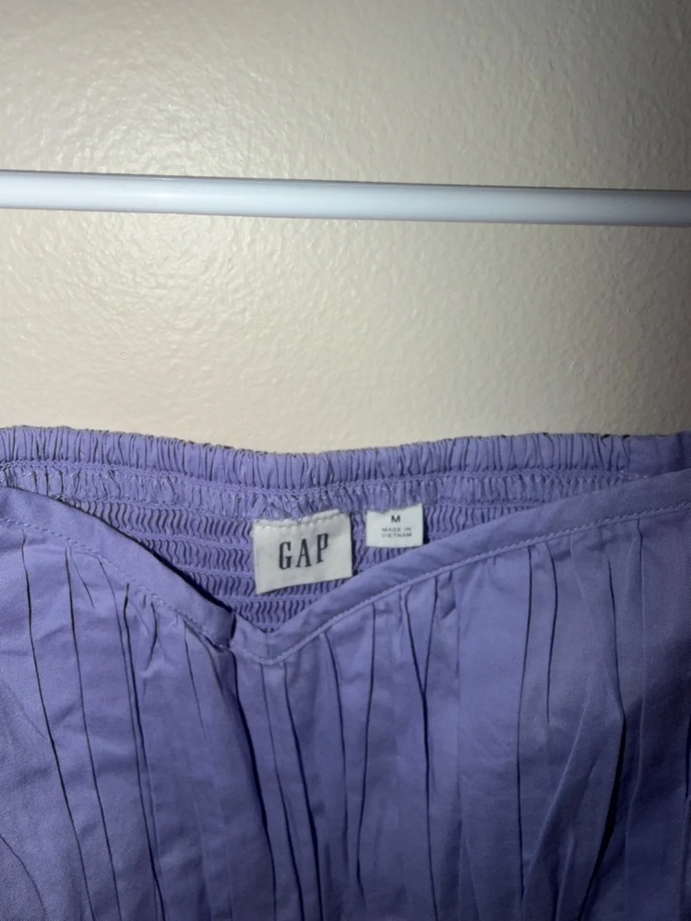 GAP Girls' Lilac Puff-Sleeve Casual Dress